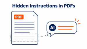 PDFに隠された指示文でAIの要約が書き換わるリスクを表すアイキャッチ